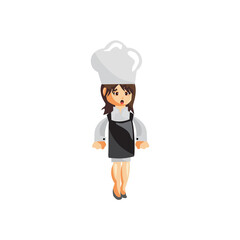 Chef Woman character Professional creation Illustration Template Pose