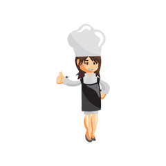Chef Woman character creation Illustration Template Pose Funny