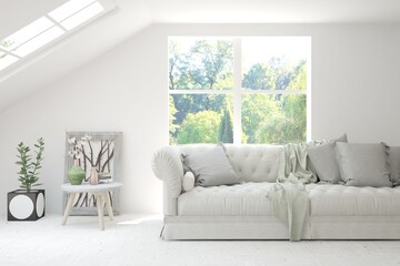 Modern living room. 3D illustration