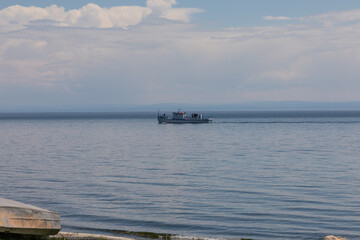 Pleasure boat at sea