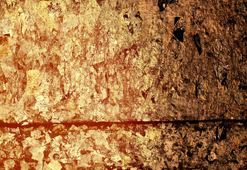 Photo background of gold foil elements and sequins