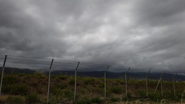 Very dark cloudscape time lapse