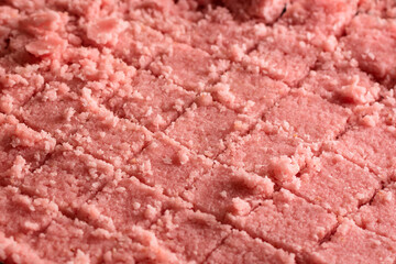 sweet coconut toffees or coconut sweets closeup view