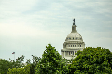 The United States Congress building is landmark and famous at DC,USA