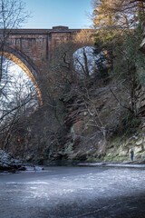 viaduct at Mauchline in winter