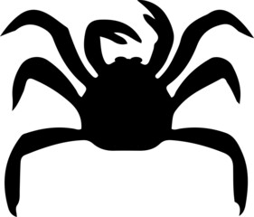 crab icon isolated on white background