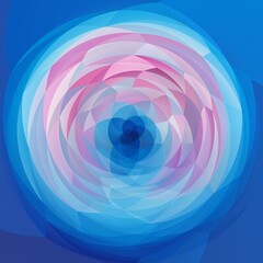 abstract modern art geometric swirl background - blue pink colored