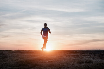 Fototapeta premium Young woman with runner on the street be running for exercise.