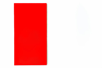 Red envelope put on white background, red envelope is gift on special days such as chinese new year
