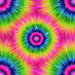 abstract pattern in tai dai style. mysterious rainbow stains in retro style.
