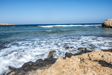 Fototapeta na wymiar landscape with coastline on the Red Sea