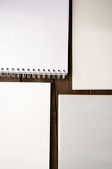 blank sheets, notebook, sketchbook