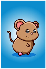 The small brown mouse illustration