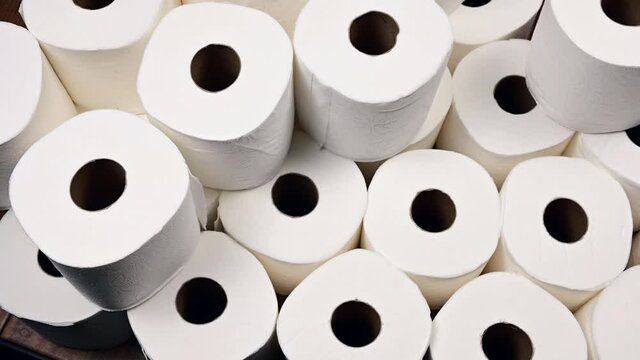 Stacking supply of toilet paper