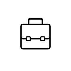 Suitcase icon set. Briefcase vector icon. Business bag icon symbol.