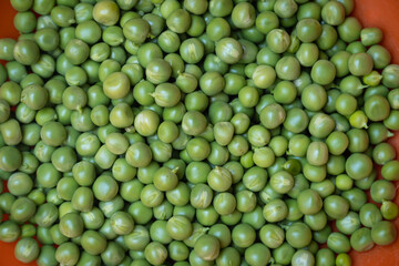 full frame shot of Green Peas