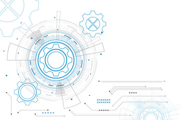 digital technology and engineering, digital telecoms concept, Hi-tech,futuristic technology background, vector illustration.	
