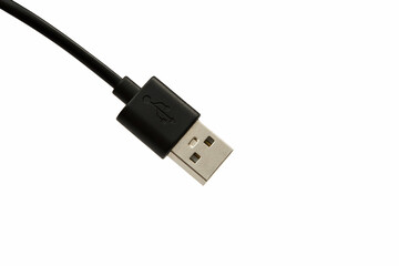 usb cable isolated on white