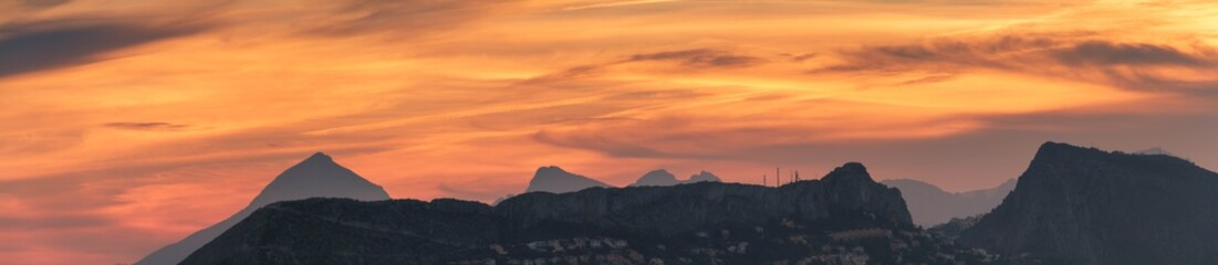Sunrise in the mountains