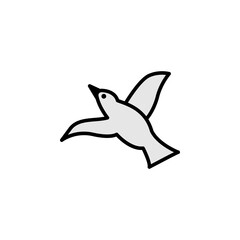 bird migration outline icon. element of migration illustration icon. signs, symbols can be used for web, logo, mobile app, UI, UX