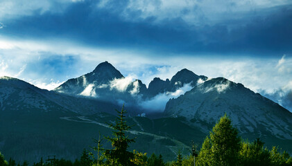 Mgła w g&oacute;rach Tatrach (Słowacja)
