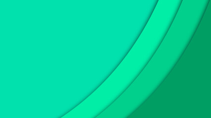Green modern layers background for banner