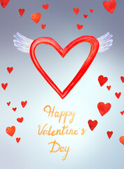 valentine's day card of romantic post cards