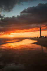 Fototapeta premium Atardeceres mágicos en el sur de Gran Canaria, España