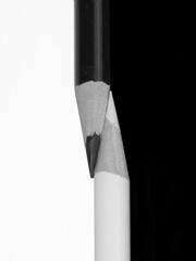 black and white pencils