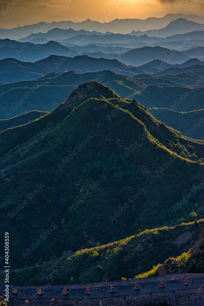 Poster Ridges from the Great Wall of China 