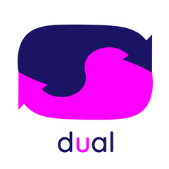 dual nature - logo design template