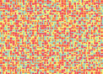 Abstract Geometric Pattern generative computational art illustration