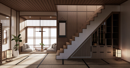 Obraz premium staircase room Designing the most beautiful. 3D rendering