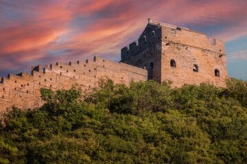 Fototapeta na wymiar Great Wall of China Tower