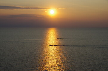 Sunset on Lake Tanganyika in Tanzania