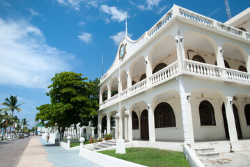 Cozumel Island San Miguel Town Main Street
