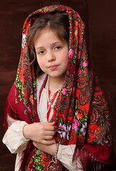 Girl in Russian dress