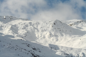 Fototapeta na wymiar Alpine, Alps, Skiing