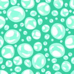 Naklejka na ściany i meble seamless pattern with soap bubbles
