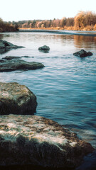 rocks in the water