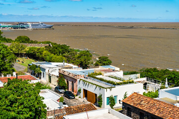 Traditional architecture of Colonia del Sacramento in Uruguay