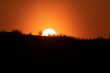 Sonnenuntergang in der Stadt