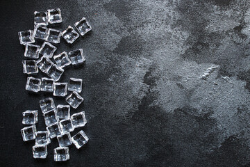 artificial ice transparent acrylic pieces not really cold, optical illusion ready to eat on the...