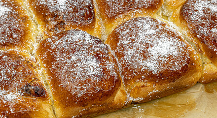 fresh baked Traditional Romanian homemade Croissants