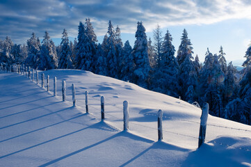Nevada on Mount Bianditz, Aiako Harriak Natural Park, Basque Country