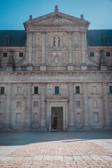 Fotografia en el inmenso castillo, en San Lorenzo del Escorial