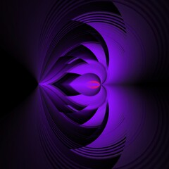 patterns shapes and abstract designs of stylized cityscape urban skyline silhouetted against purple light