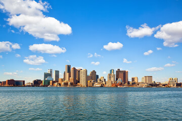Obraz na płótnie Canvas Boston downtown skyline, Massachusetts, US