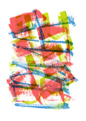 Color grunge brush strokes. Paint spots