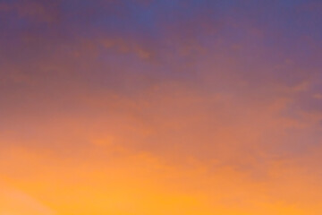 The colors of a burning sunset in the sky